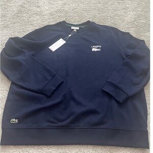 Brand new Lacoste men’s navy sweatshirt size xxxl sweat long sleeves